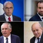 Bernard Cazeneuve, Sébastien Lecornu, François Bayrou y Jean-Yves Le Drian