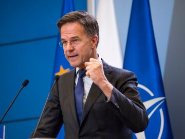 El secretario general de la OTAN, Mark Rutte, en un visita a Polonia