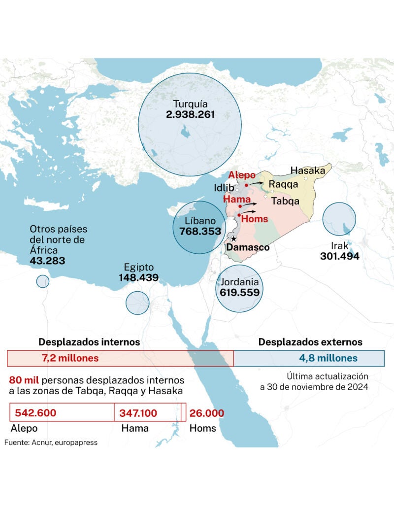 Desplazados de Siria