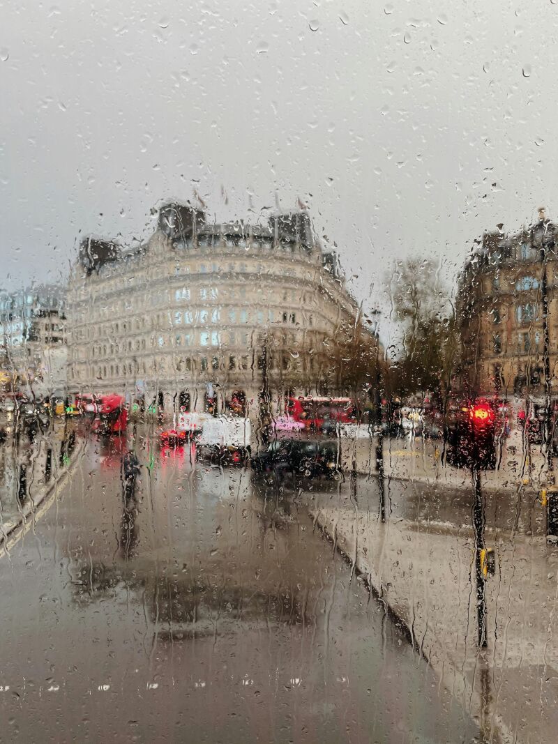 Londres con lluvia