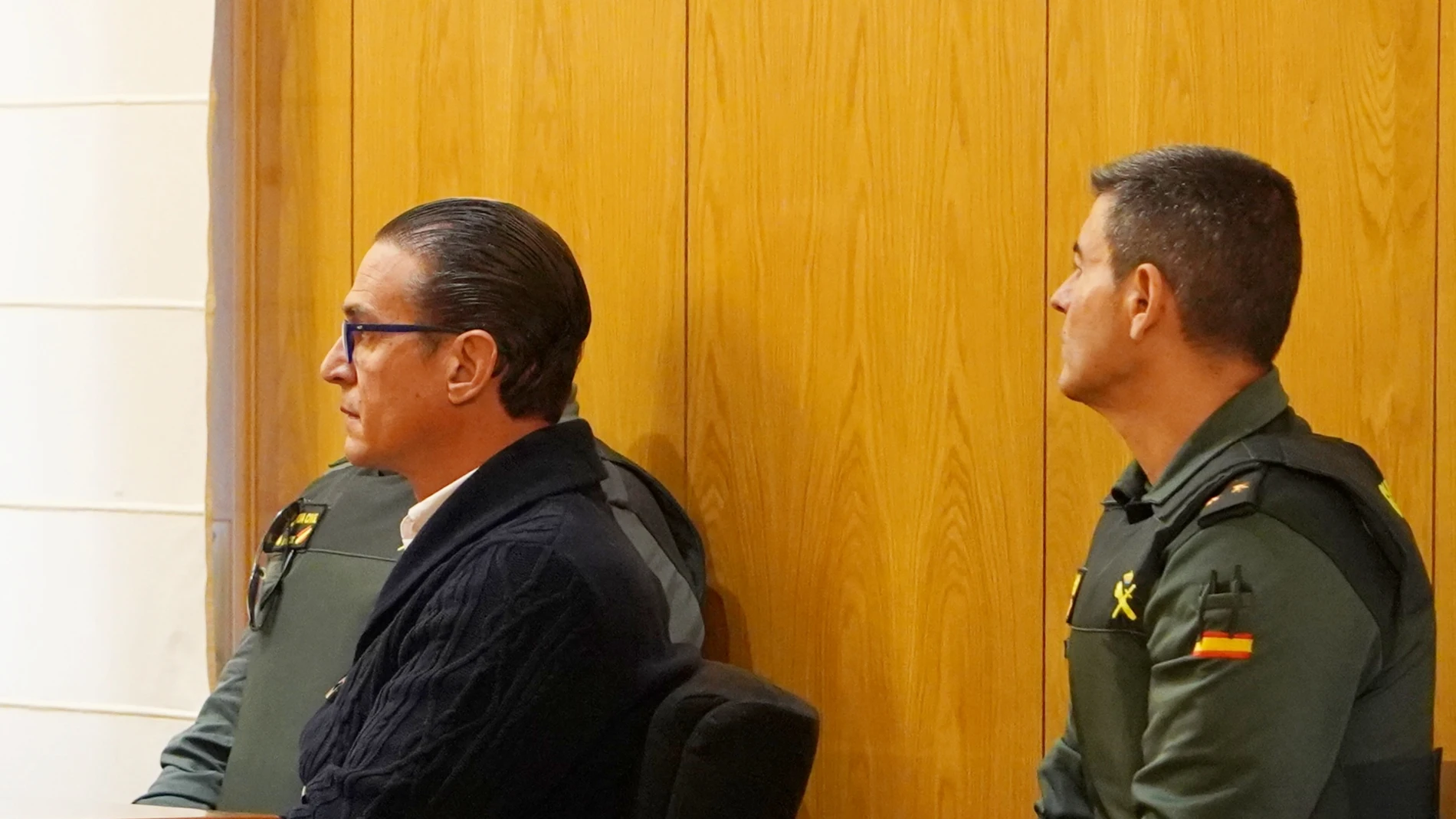 El acusado del doble crimen David Maroto, durante el juicio