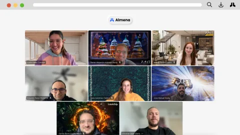 Reunión del equipo durante el desarrollo del proyecto