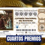 Los cuartos premios de la Lotería de Navidad 2023: comprueba tu número