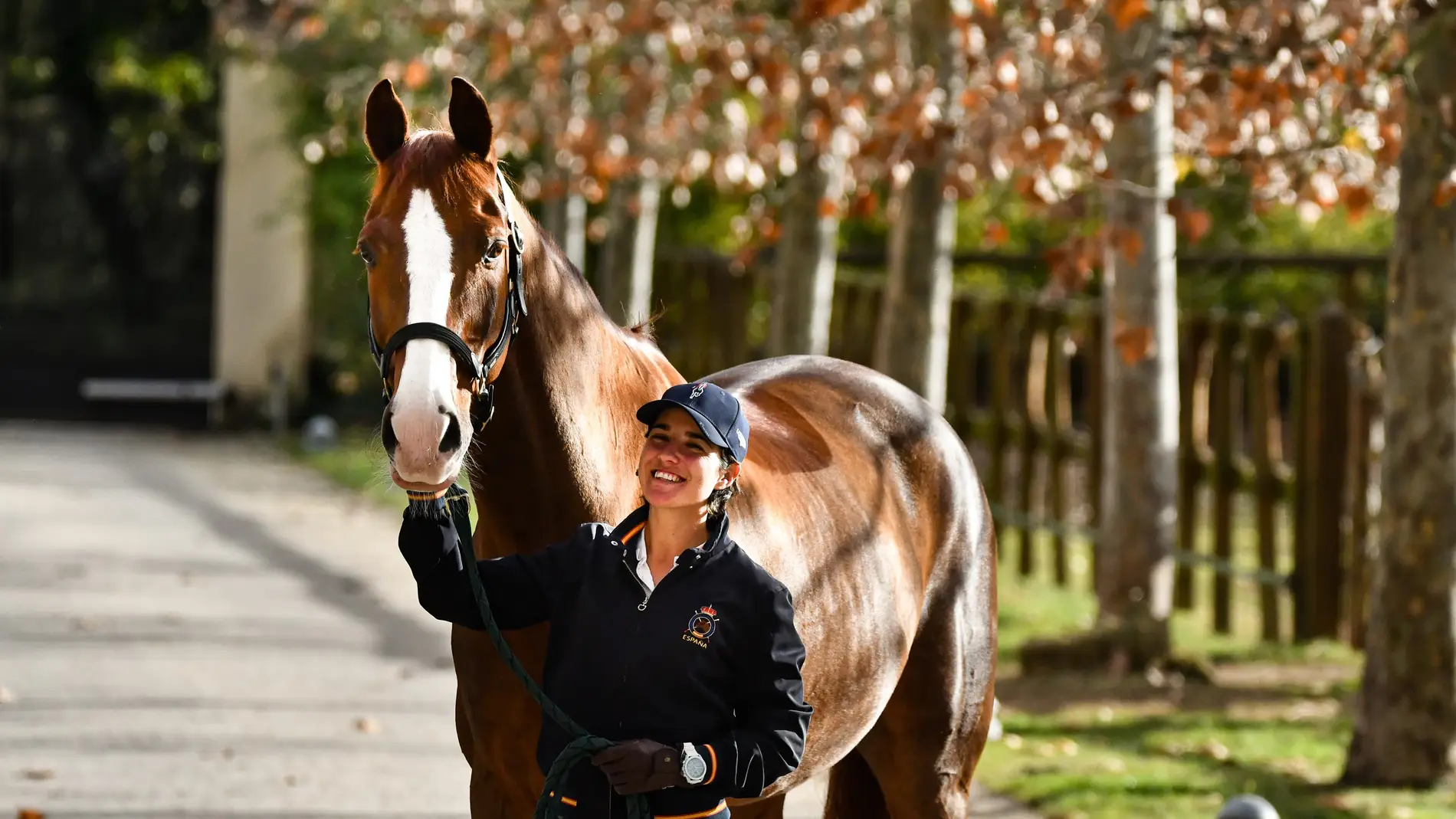 Cristina y "Fendi T", en Villa Equus