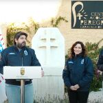 El presidente murciano, Fernando López Miras, junto a la presidenta de Madrid, Isabel Díaz Ayuso, y el alcalde de Caravaca, José Francisco García