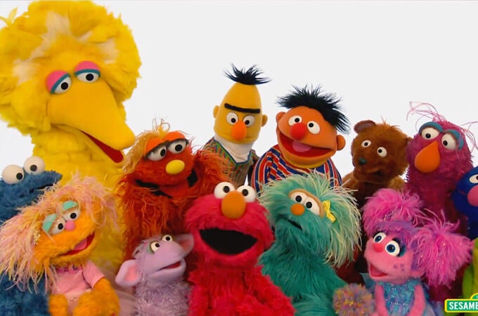 Los personajes de "Barrio Sésamo"