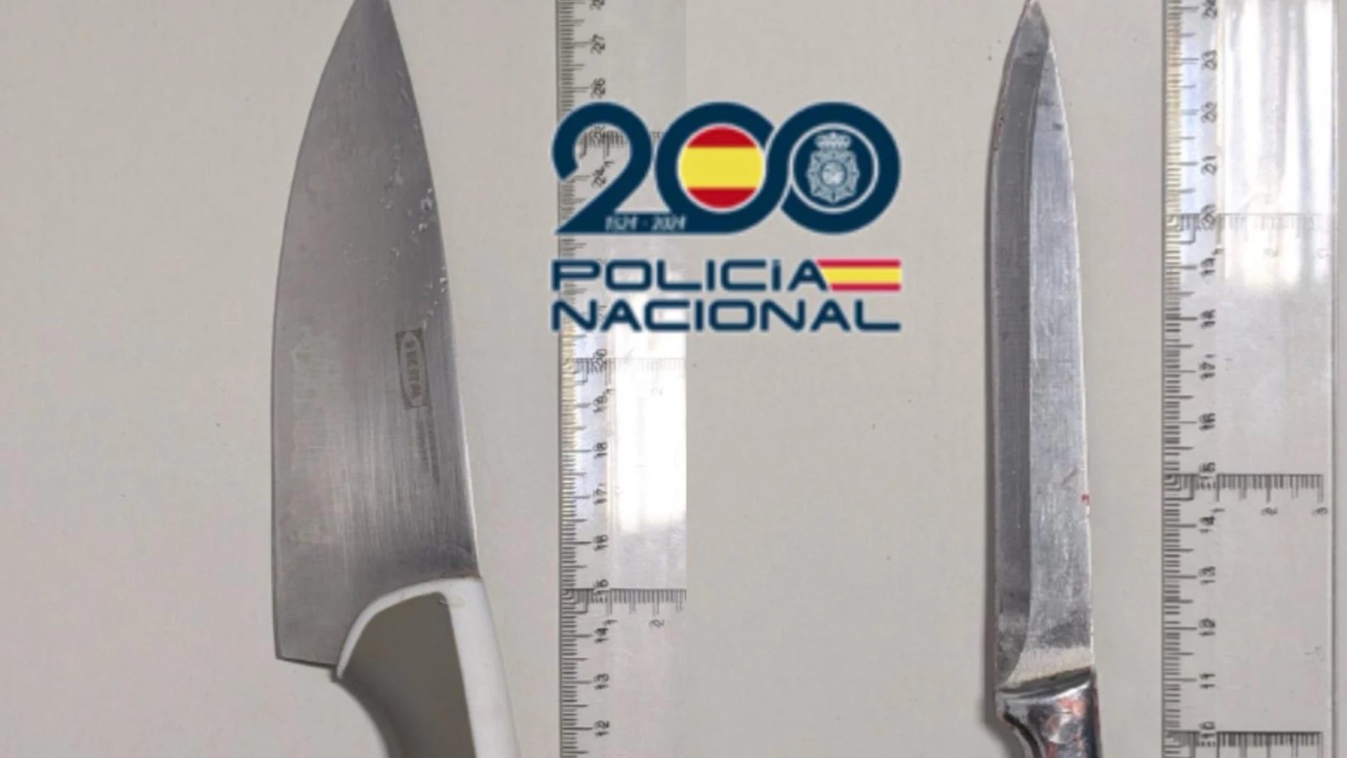 Armas que la Policía Nacional interceptó a los agraserores