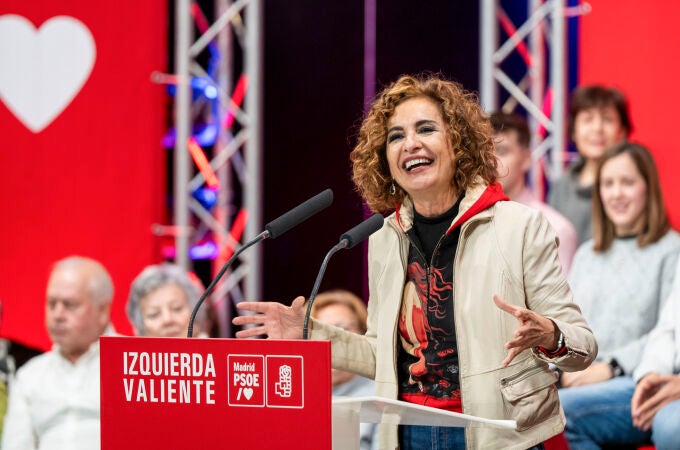 María Jesús Montero en un acto público del PSOE en Alcorcón