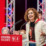 María Jesús Montero en un acto público del PSOE en Alcorcón