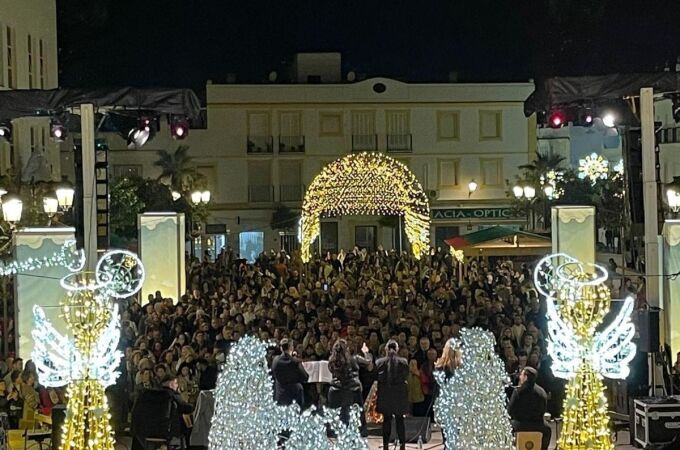 Vista del Escenario Real, en la Plaza Mayor