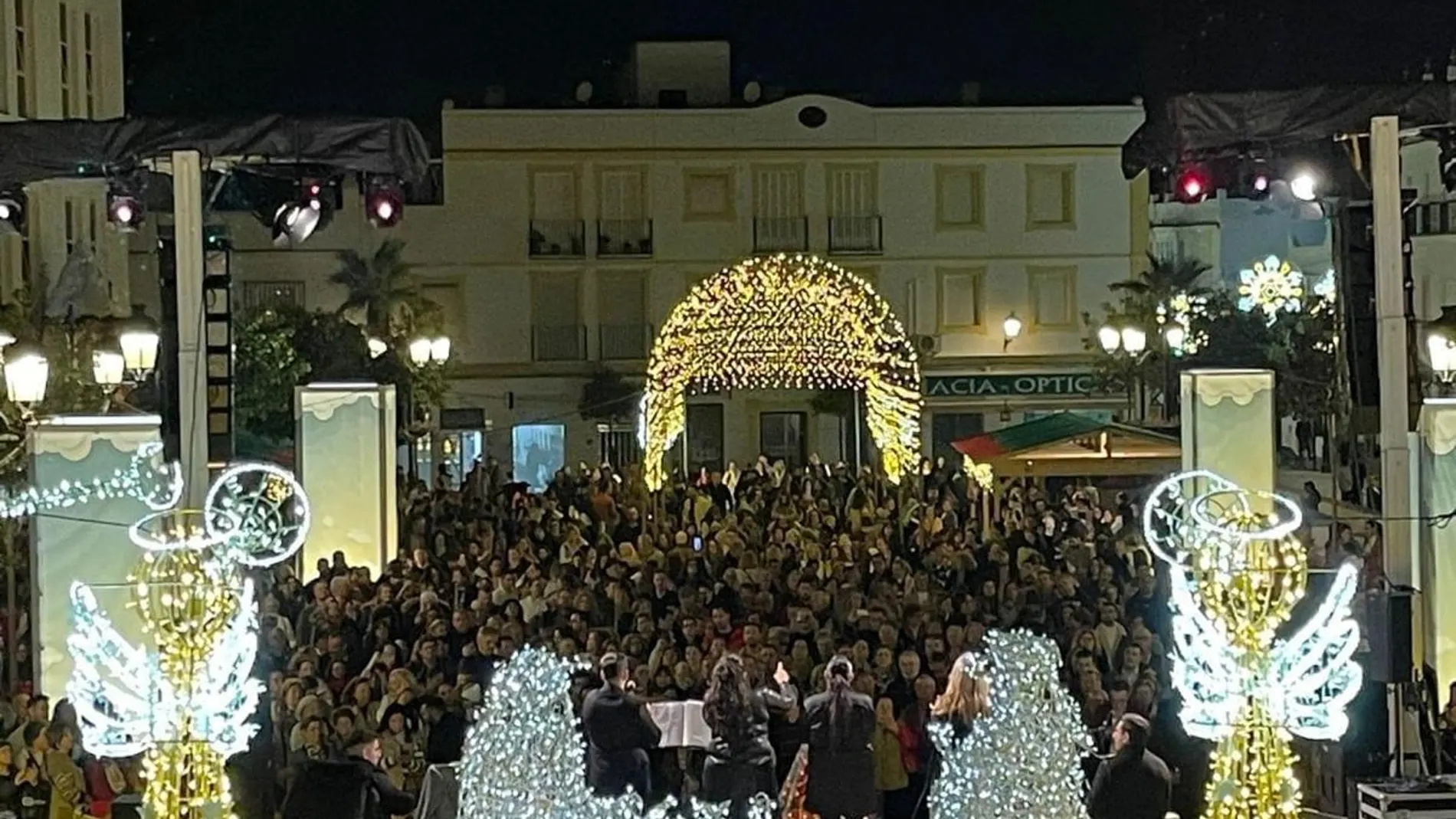 Vista del Escenario Real, en la Plaza Mayor
