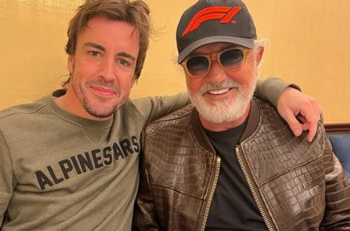  Briatore junto a Fernando Alonso