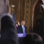 President-elect Donald Trump speaks during a news conference at Mar-a-Lago, Monday, Dec. 16, 2024, in Palm Beach, Fla. 
