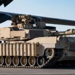 Un modelo del tanque estadounidense M1A2 fabricado para Taiwán