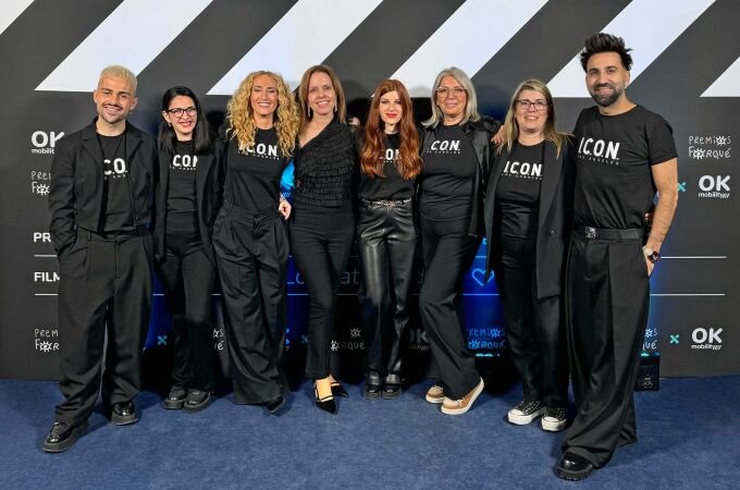 La 30ª edición de los Premios Forqué contó con la participación de I.C.O.N., encargada de crear los looks de la alfombra roja desde la beauty room oficial