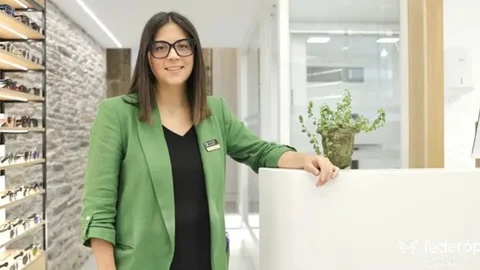Carmen Ventoso en su centro de trabajo en Lugo