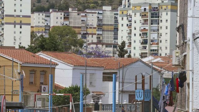 Vista panorámica del barrio de La Palmilla, en Málaga 