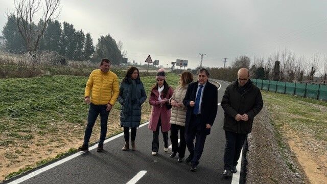 El director general de Carreteras e Infraestructuras, Jesús Puerta, recorre el carril bici que une Zamora con Arcenillas, Casaseca de las Chanas y Moraleja del Vino”