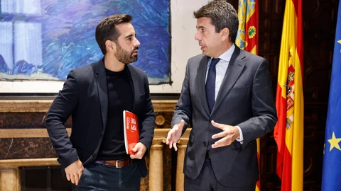 Mazón, con el síndico socialista José Muñoz