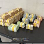 Parte del dinero enefectivo que se ha incautado