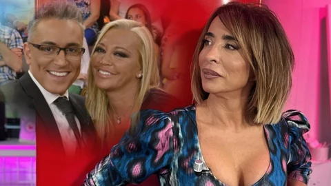 María Patiño con Belén Esteban y Kiko Hernández