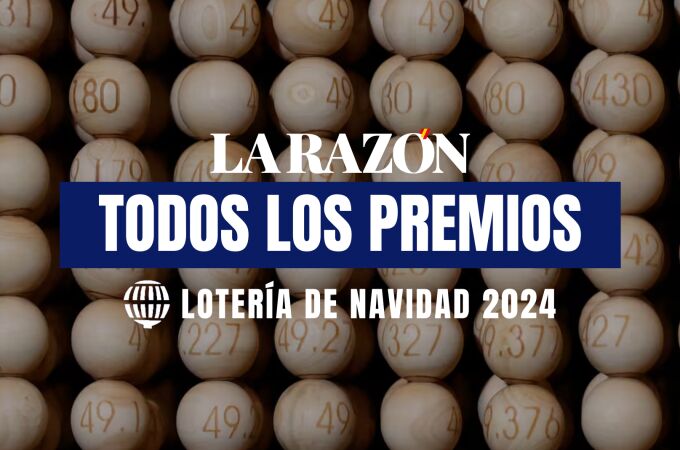 Listado completo de premios de la Lotería de Navidad 2024