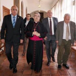 Luis Argüello junto a Jacinto Canales, Fonzalo Santonja, Jesús Julio Carnero y Conrado Íscar