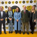 González Corral con los responsables de Cáritas, Cruz Roja y Banco de Alimentos