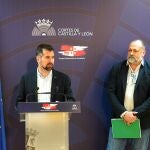 Luis Tudanca durante la rueda de prensa ofrecida este viernes