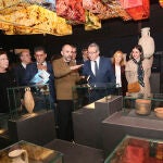 El presidente de la Diputación de Alicante, Toni Pérez, en la inauguración hoy de la nueva exposición del Marq