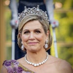 La Reina Máxima con la tiara Stuart en Berlín en 