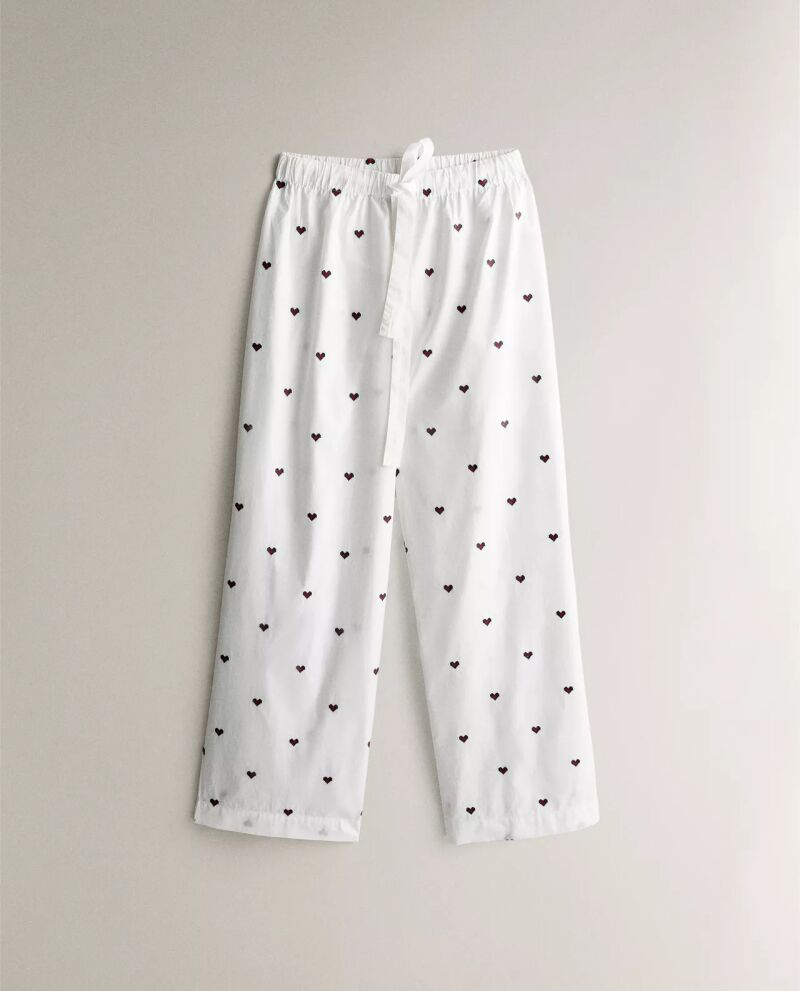 Pantalones de estampado de corazones.