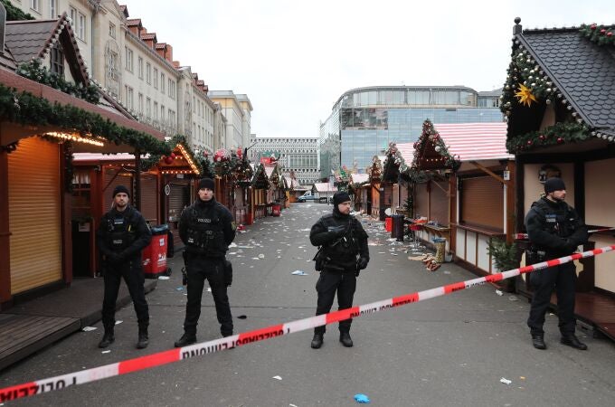 Mercado navideño de Magdeburgo tras el atentado 