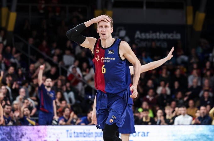 Vesely, en el último partido del Barcelona en la Liga Endesa ante el MoraBanc Andorra