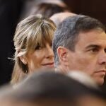 El presidente del gobierno, Pedro Sánchez y su esposa Begoña Gómez