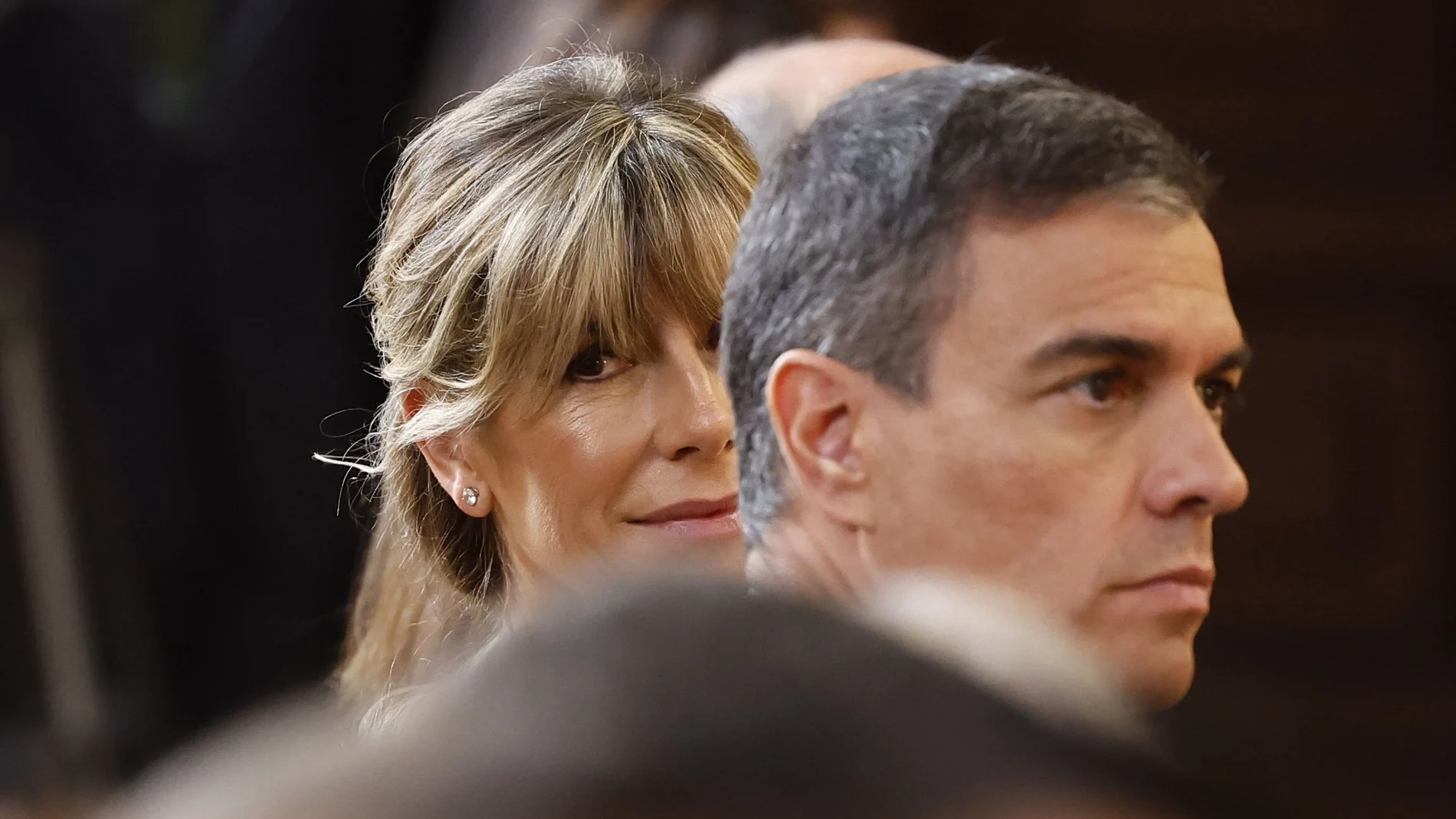 El presidente del gobierno, Pedro Sánchez y su esposa Begoña Gómez