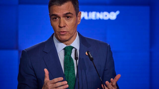 Comparecencia de Pedro Sanchez en en Palacio de la Moncloa para hacer balance del año politico. © Alberto R. R