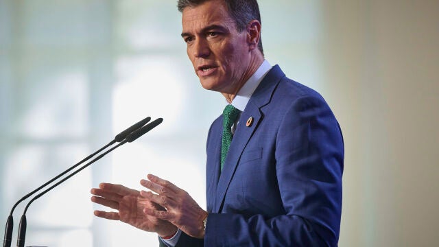 Comparecencia de Pedro Sanchez en en Palacio de la Moncloa para hacer balance del año politico.© Alberto R. R