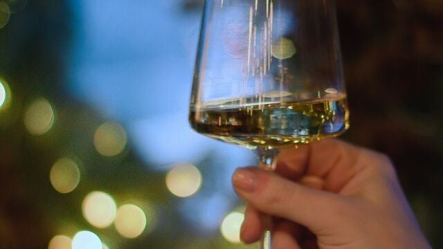 Copa de vino blanco
