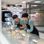 Dos trabajadoras de un Mercadona de Mallorca.