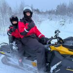 Cristiano Ronaldo en la nieve durante sus vacaciones en la Laponia finlandesa