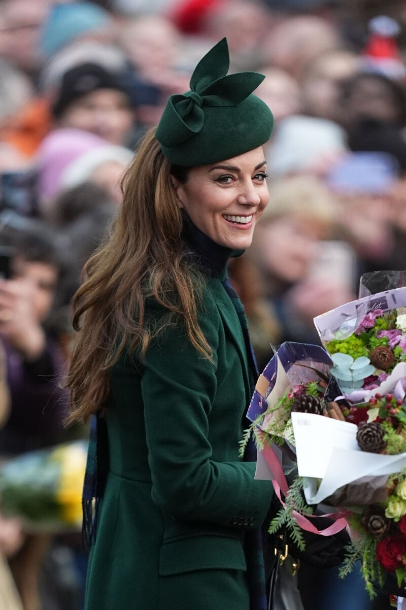 Kate Middleton, radiante durante la misa de Navidad de los Windsor