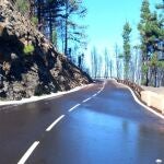 Reabierto el acceso al Teide (Tenerife) por La Esperanza tras retirar las placas de hielo