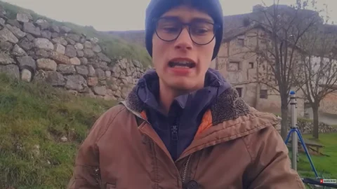 Jorge Rey, el joven aficionado a la meteorología, en su última predicción del tiempo.