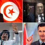 Zine al-Abidine Ben Ali, Hosni Mubarak, Muamar Gadafi y Bachar al Asad han caído derrocados por la Primavera Árabe