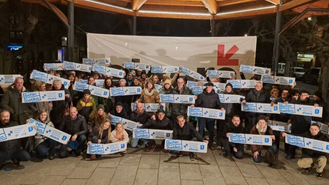 Concentración de SARE por los presos de ETA en Etxarri Aranaz (Navarra)