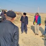 Delegación murciana durante una de las visitas a Uzbekistán.