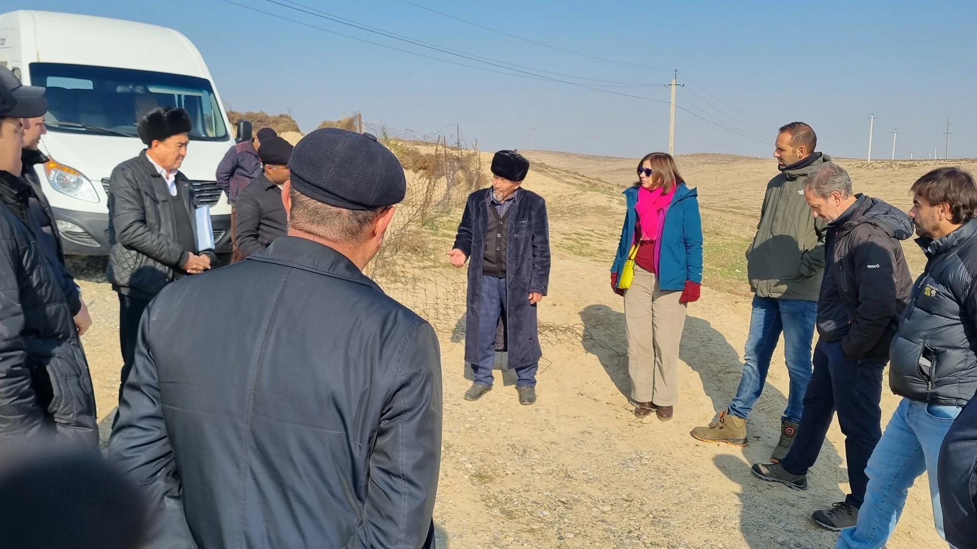 Delegación murciana durante una de las visitas a Uzbekistán.