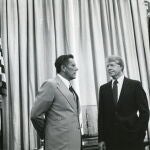 El presidente de EE UU Jimmy Carter con el general Torrijos en la Casa Blanca en 1977