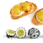 Aperitivos de uvas y queso